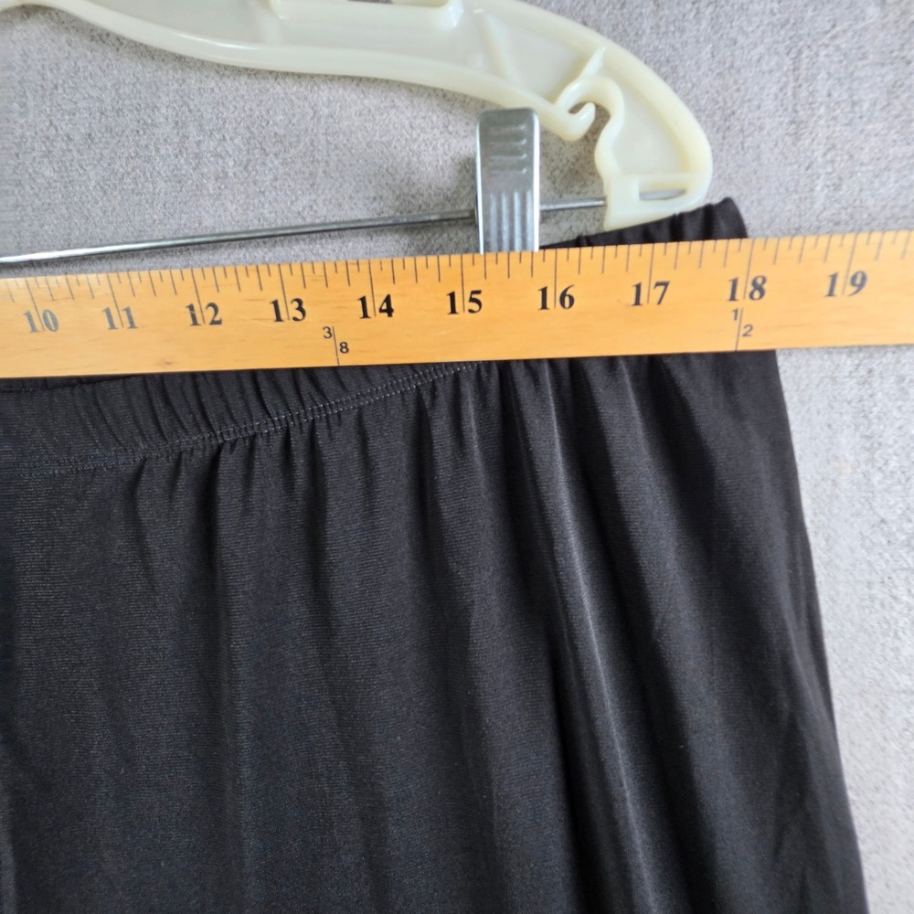 Slinky Brand Pants Womens 1X Black Elastic Waist Straight Leg Stretch 8143-D14 - Picture 5 of 16